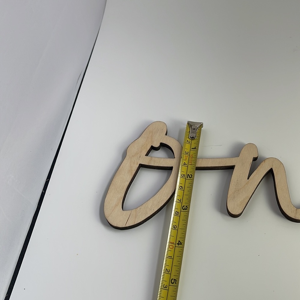 Laser Wood Sign “One” - Picture 4 of 9